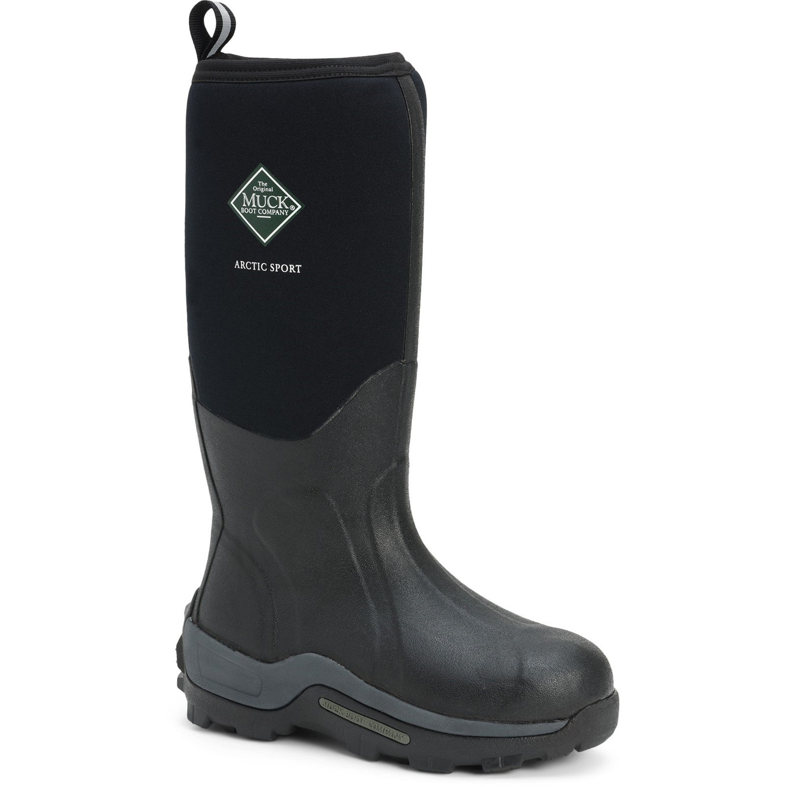 Arctic Sport Pull On Wellington Boot - Black/Black