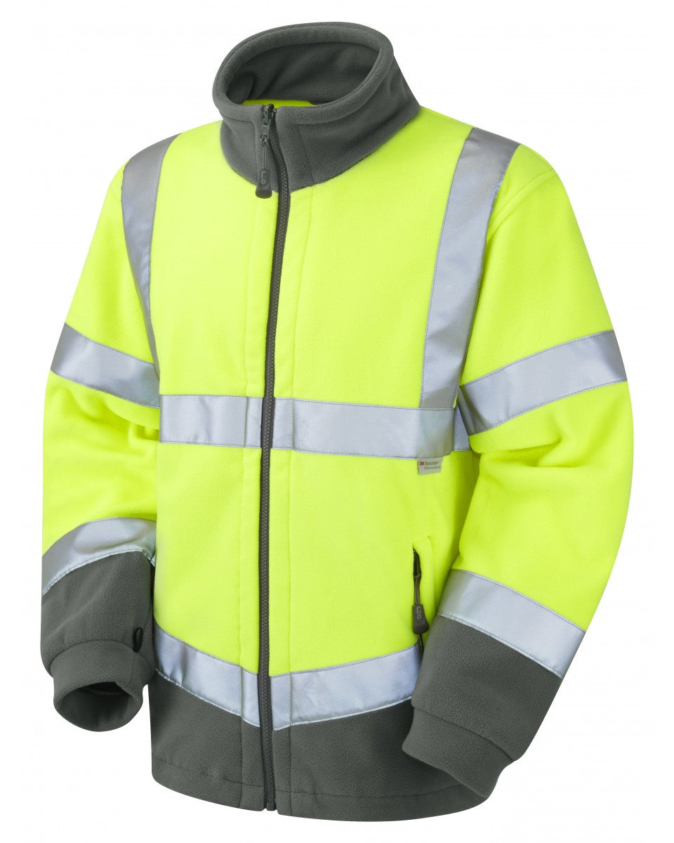HARTLAND ISO 20471 Cl 3 Fleece Jacket - HV Yellow