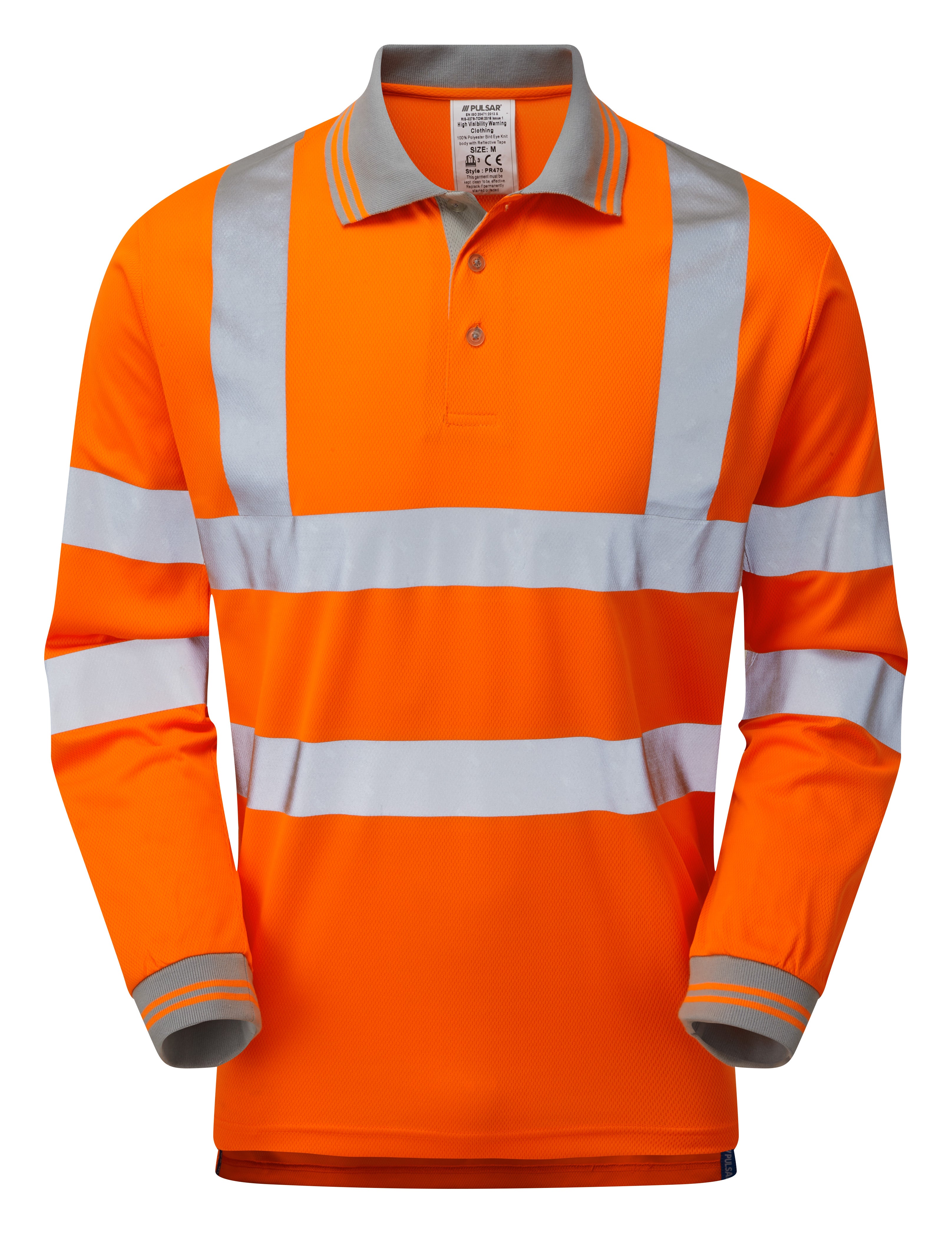 PULSAR® HV Orange LS Polo Shirt