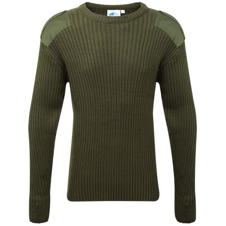 FORT CREW NECK COMBAT JUMPER - Green