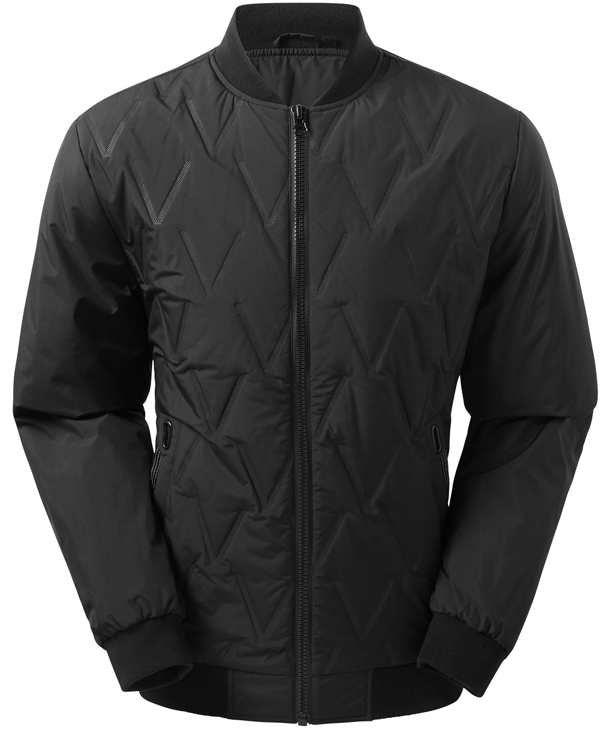 Vector moulded bomber jacket - Black