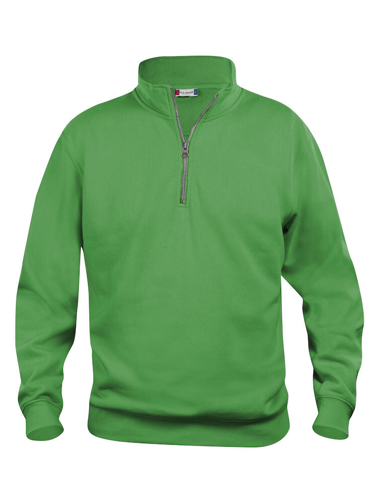 Basic Half Zip - Apple Green