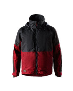 AllroundWork, Waterproof Shell Jacket - Chili red\Black - 1604