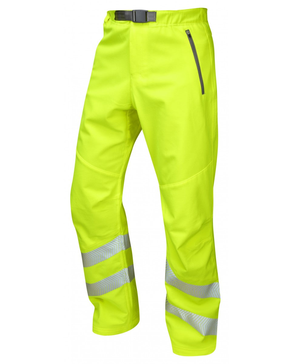 LANDCROSS ISO 20471 Cl 1 Stretch Work Trouser - HV Yellow