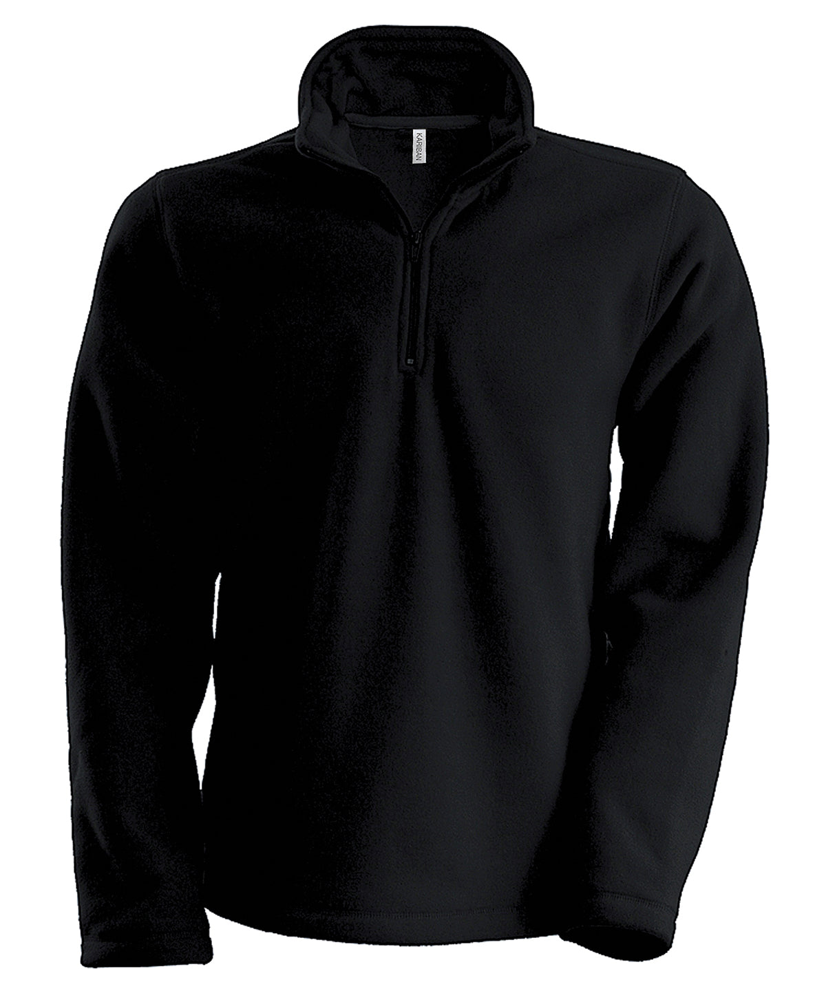 Enzo zip neck microfleece jacket - Black