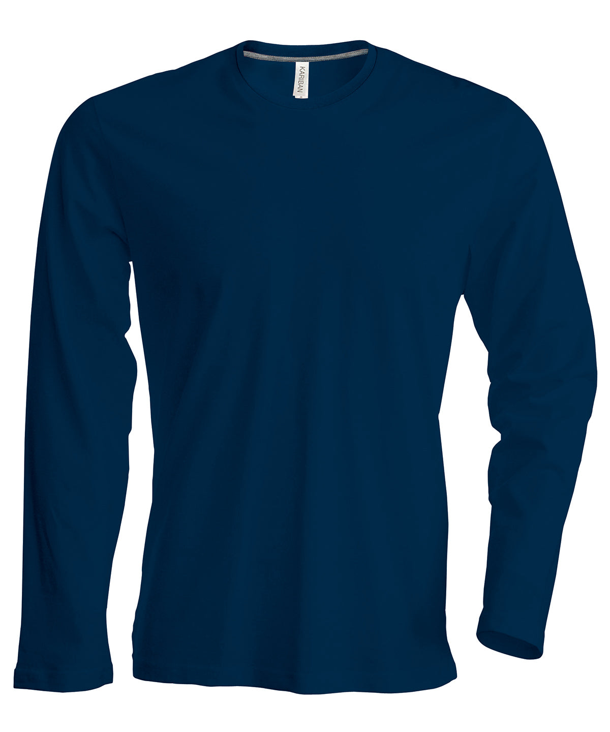 Men's long-sleeved crew neck T-shirt - Navy