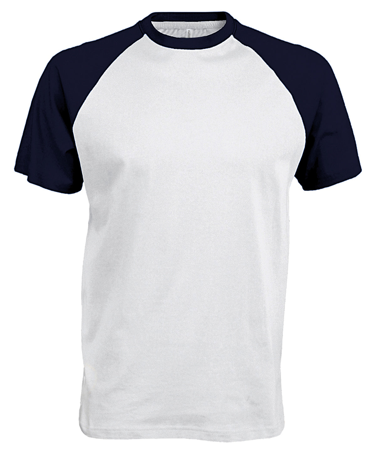 Baseball Short-sleeved two-tone T-shirt - White/Navy