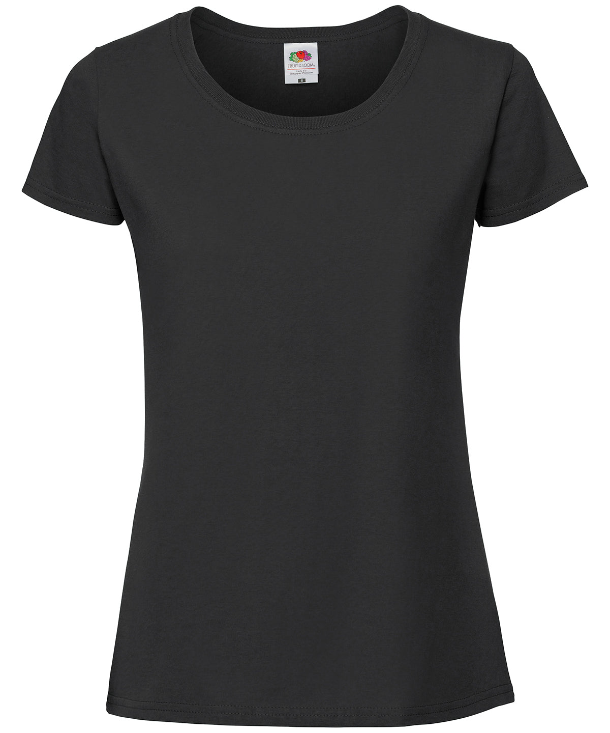 Lady-fit ringspun premium t-shirt - Black
