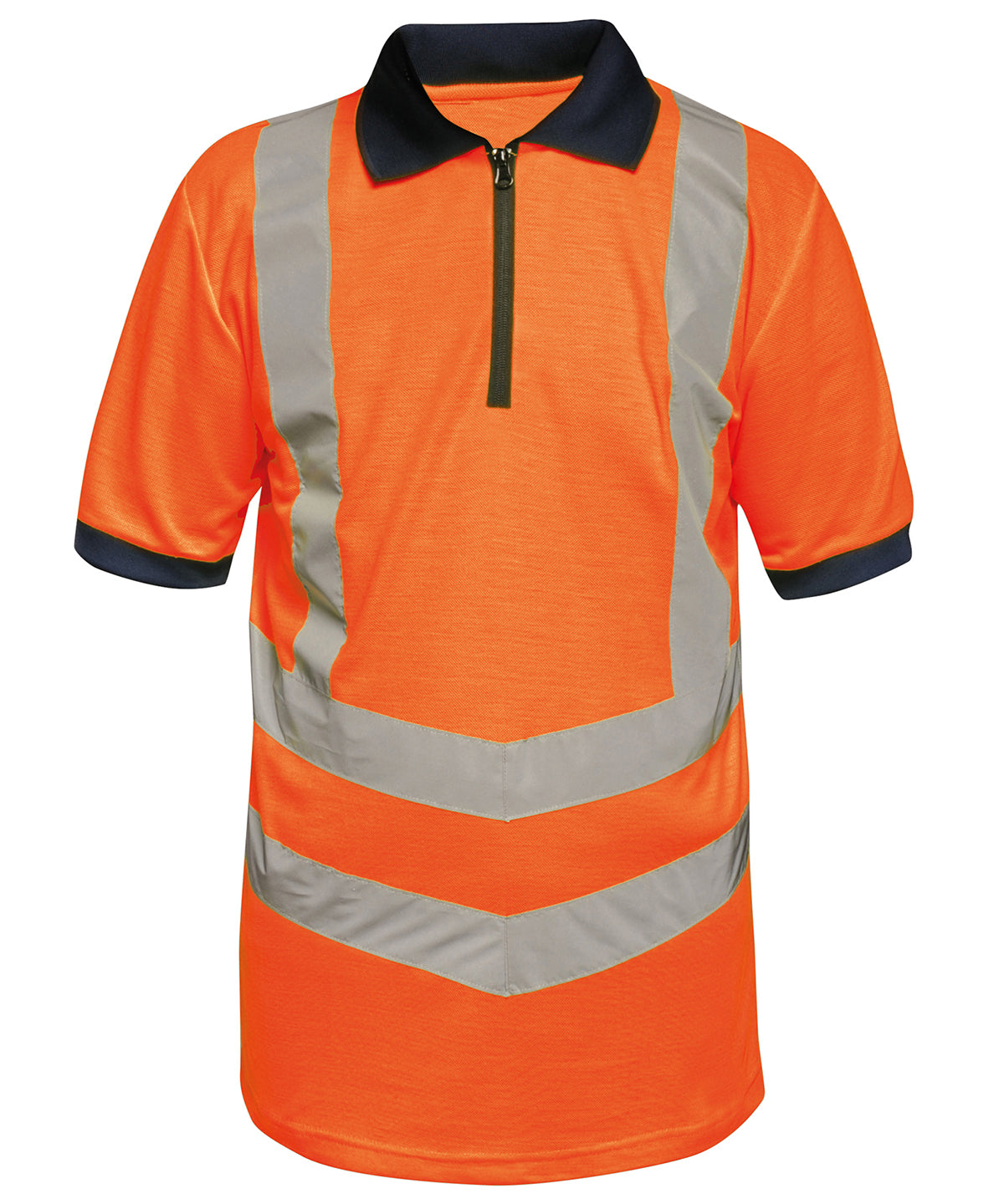 Hi-Vis Pro Polo - Orange/ Navy