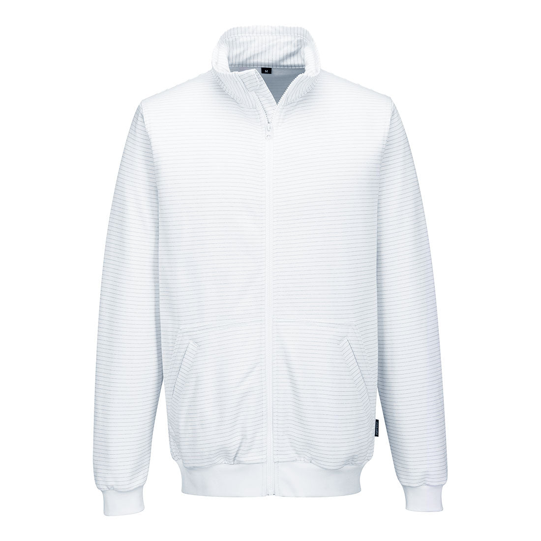 Anti-Static ESD Zip Sweatshirt - White