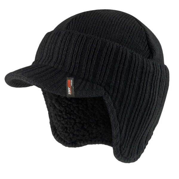 TUFFSTUFF PEAKED BEANIE - Black