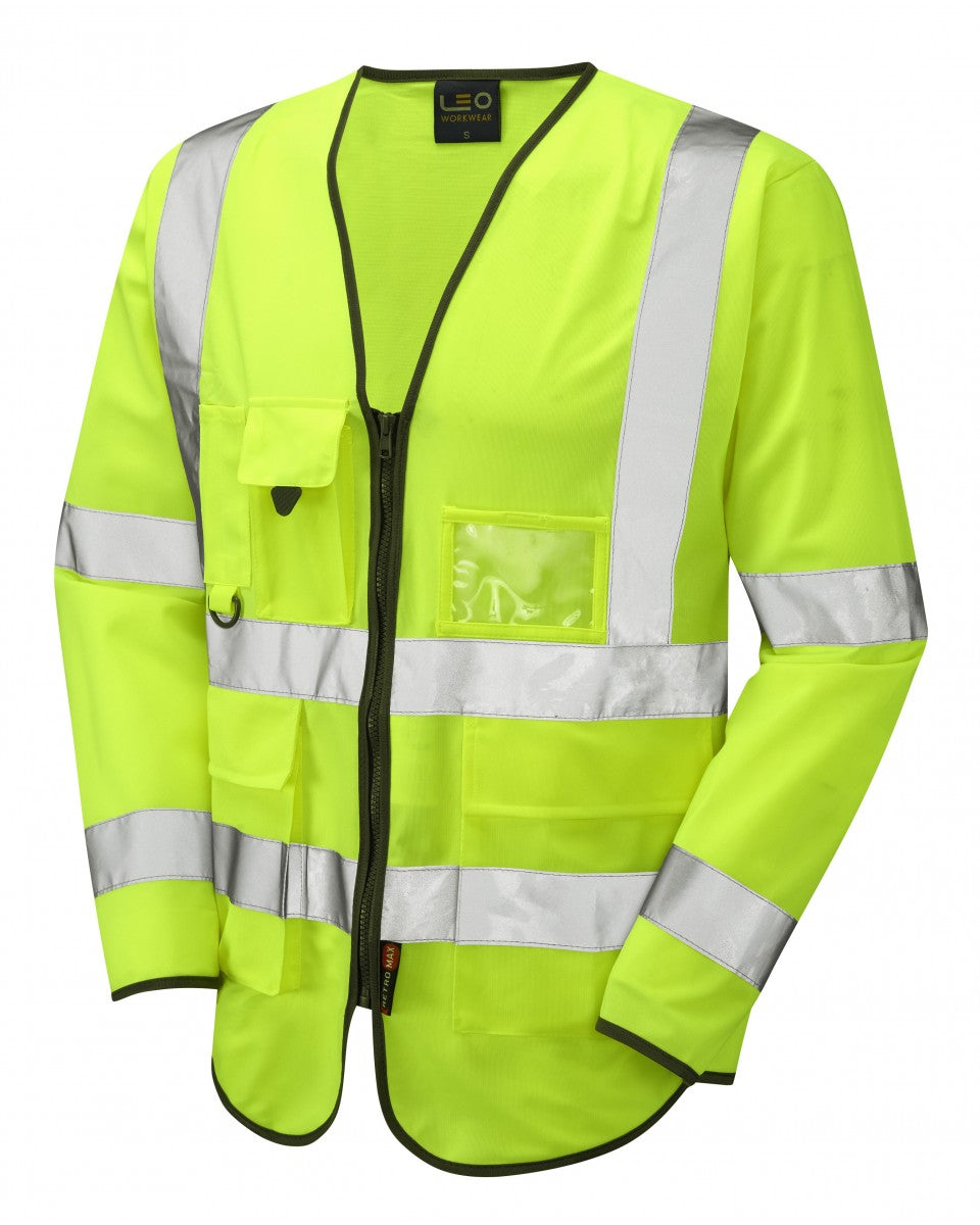 WRAFTON ISO 20471 Cl 3 Superior Sleeved Waistcoat - HV Yellow
