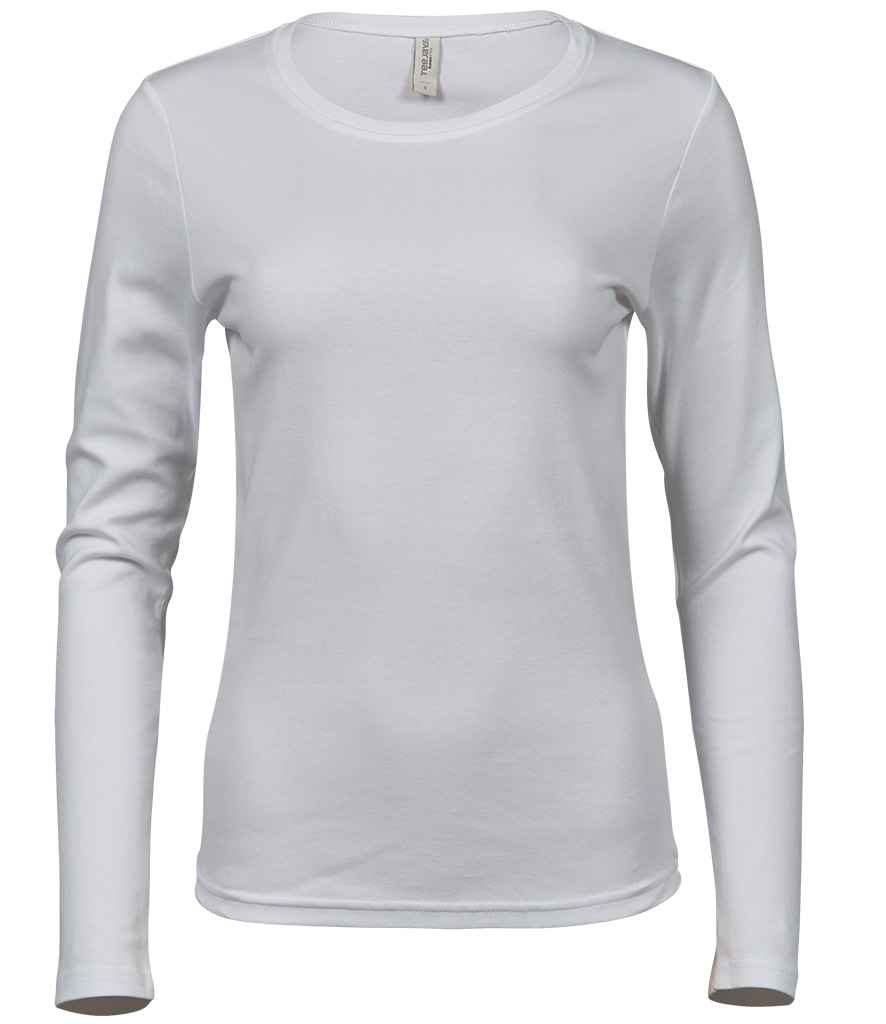 Tee Jays Ladies Long Sleeve Interlock T-Shirt - White