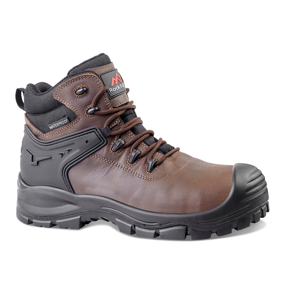 Rock Fall RF205 Herd Waterproof Safety Boot Size 6 - Brown