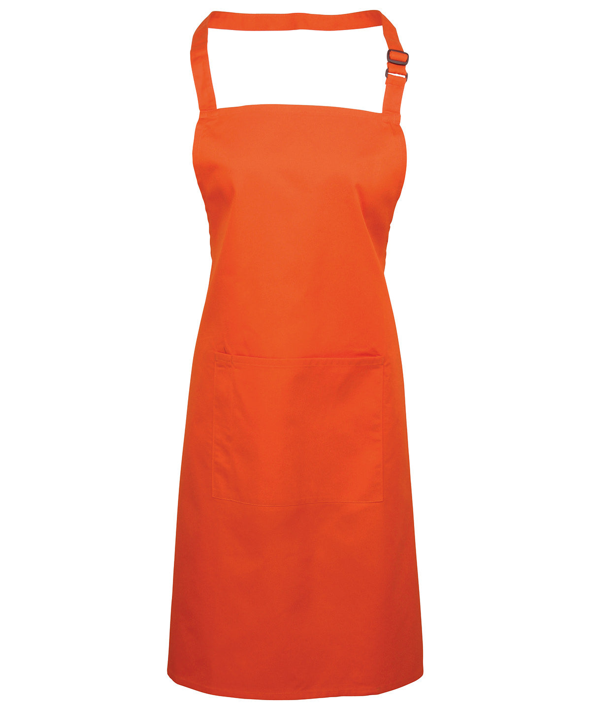 Colours Bib Apron with Pocket - Orange