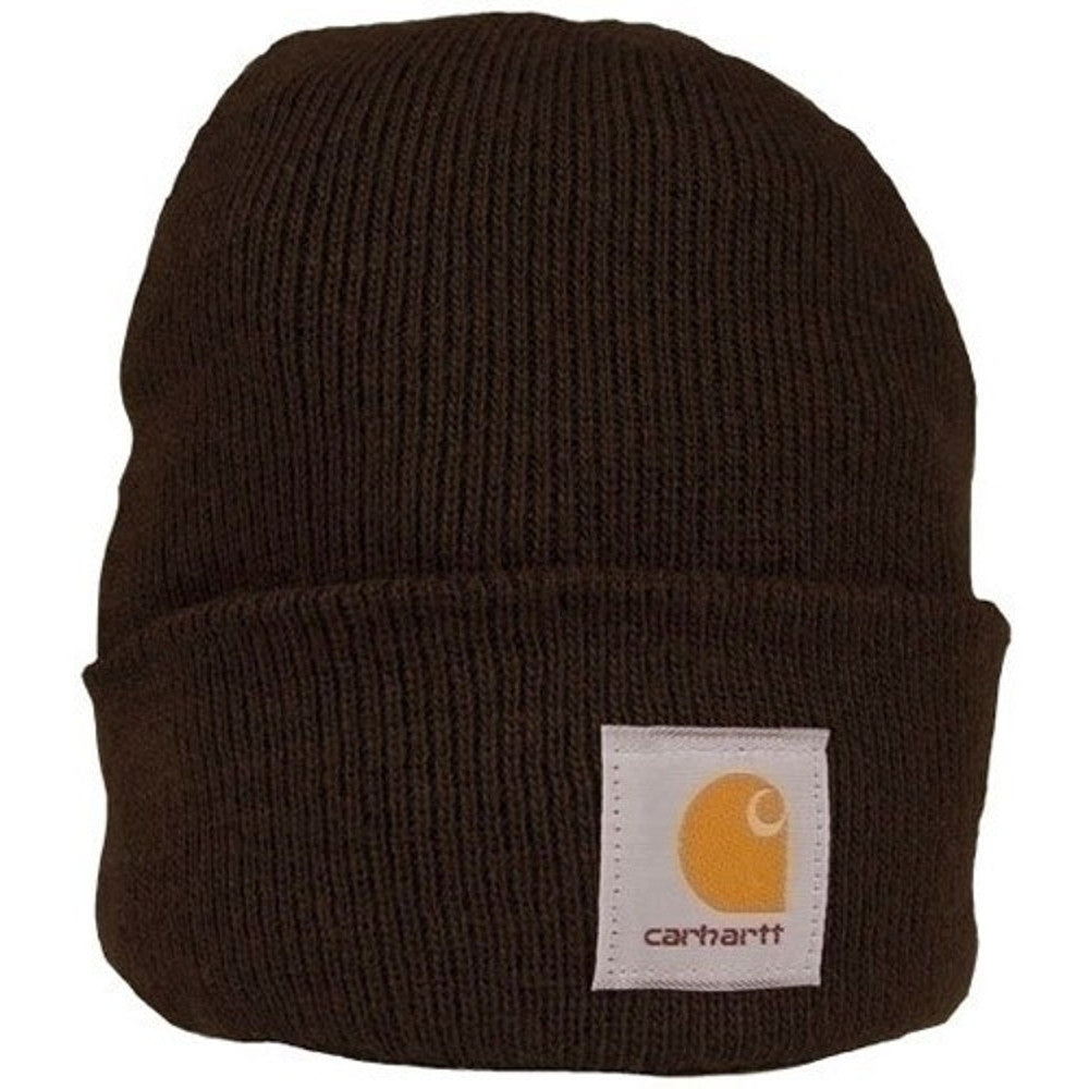 Carhartt Mens A18 Stretchable Rib Knit Acrylic Watch Beanie Hat