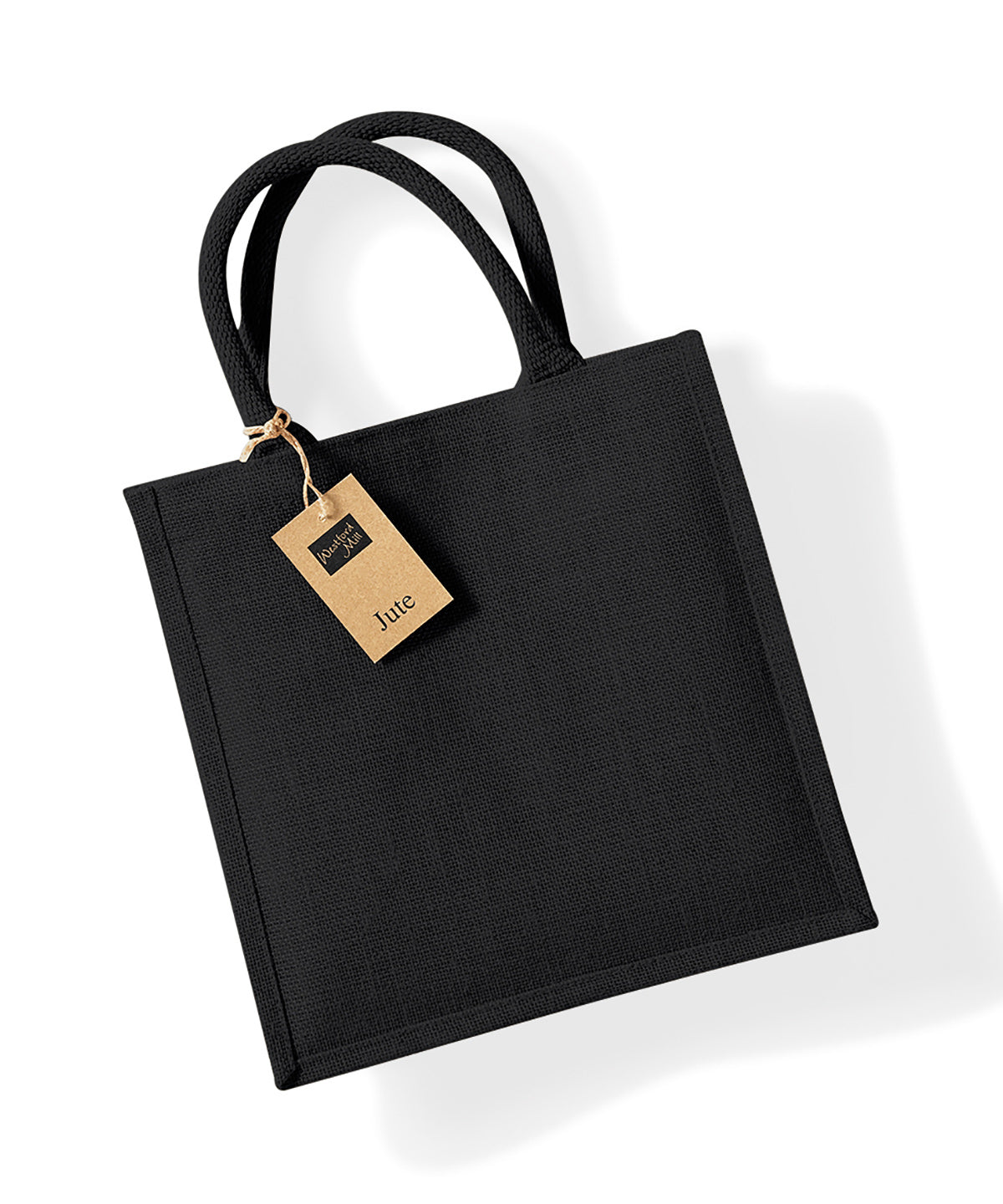 Jute midi tote - Black/Black