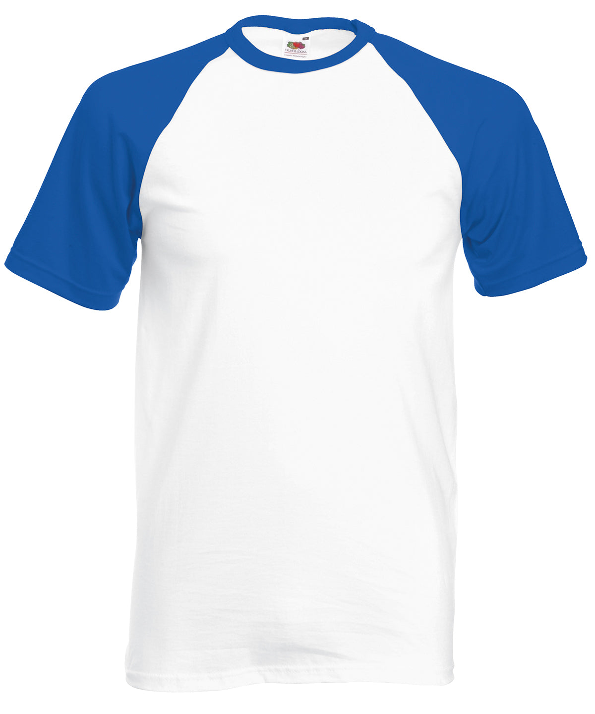 Short sleeve baseball T - White/Royal Blue