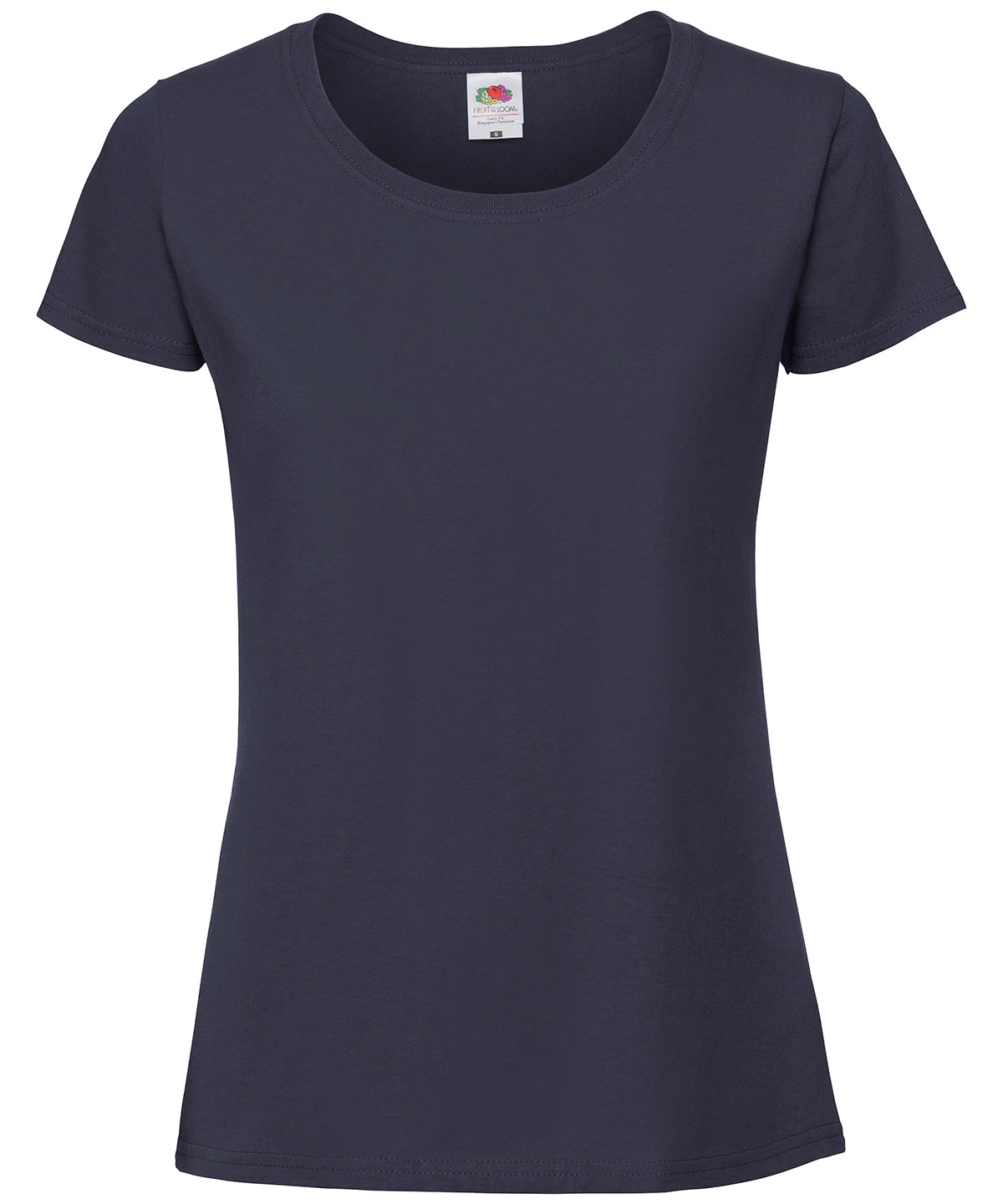 Lady-fit ringspun premium t-shirt - Deep Navy