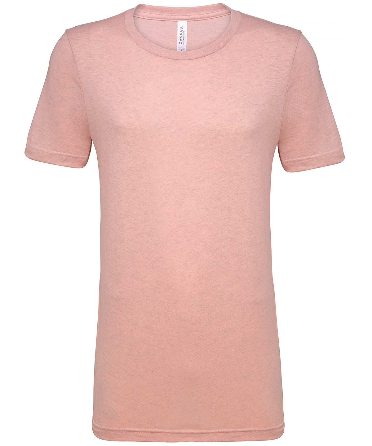 Unisex heather CVC short sleeve t-shirt - Heather Prism Peach