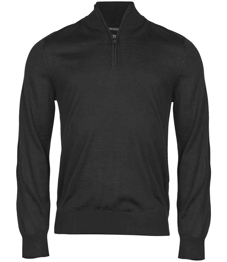 Tee Jays Half Zip Sweater - Black