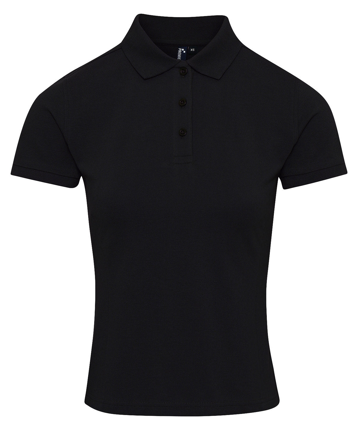 Women's Coolchecker plus piqué polo with CoolPlus® - Black