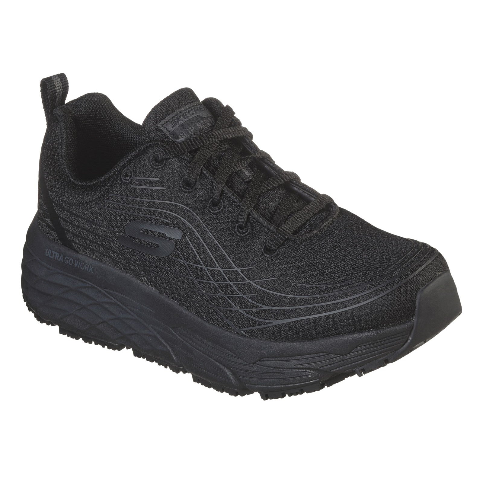 Max Cushioning Elite Sr Occupational Shoes - Black