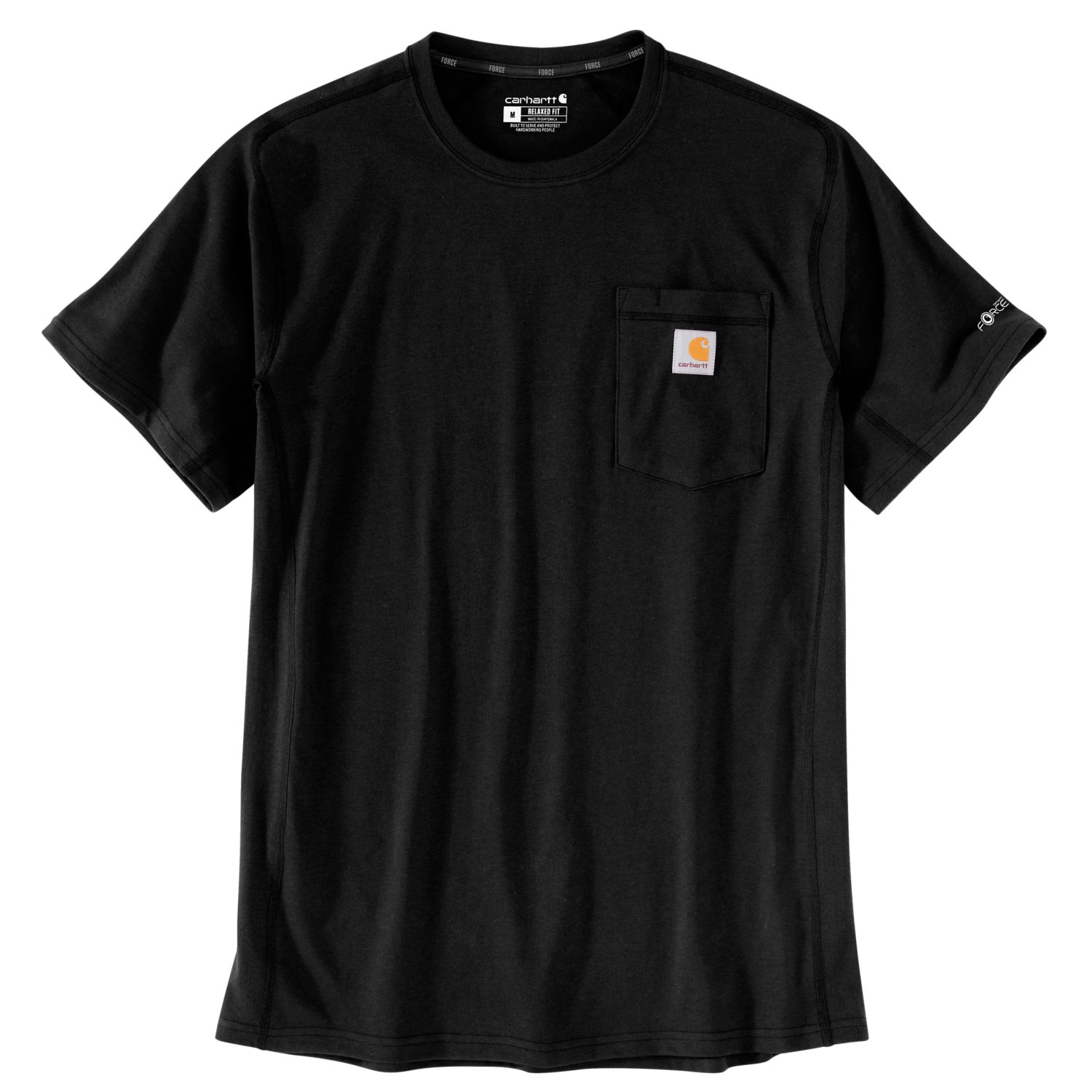 Carhartt Force Relaxed Fit Midweight Short-Sleeve Pocket T-Shirt - Black
