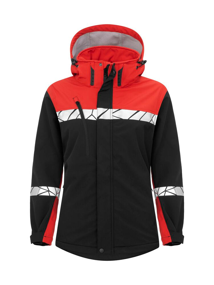 7417 SOFTSHELL JACKET WOMEN
7417 SOFTSHELL JACKET WOMEN 9910-VIZ - Black/Red