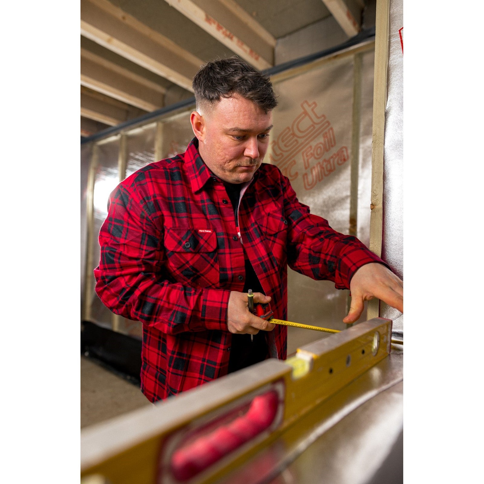 Core Flannel Shirt - Red