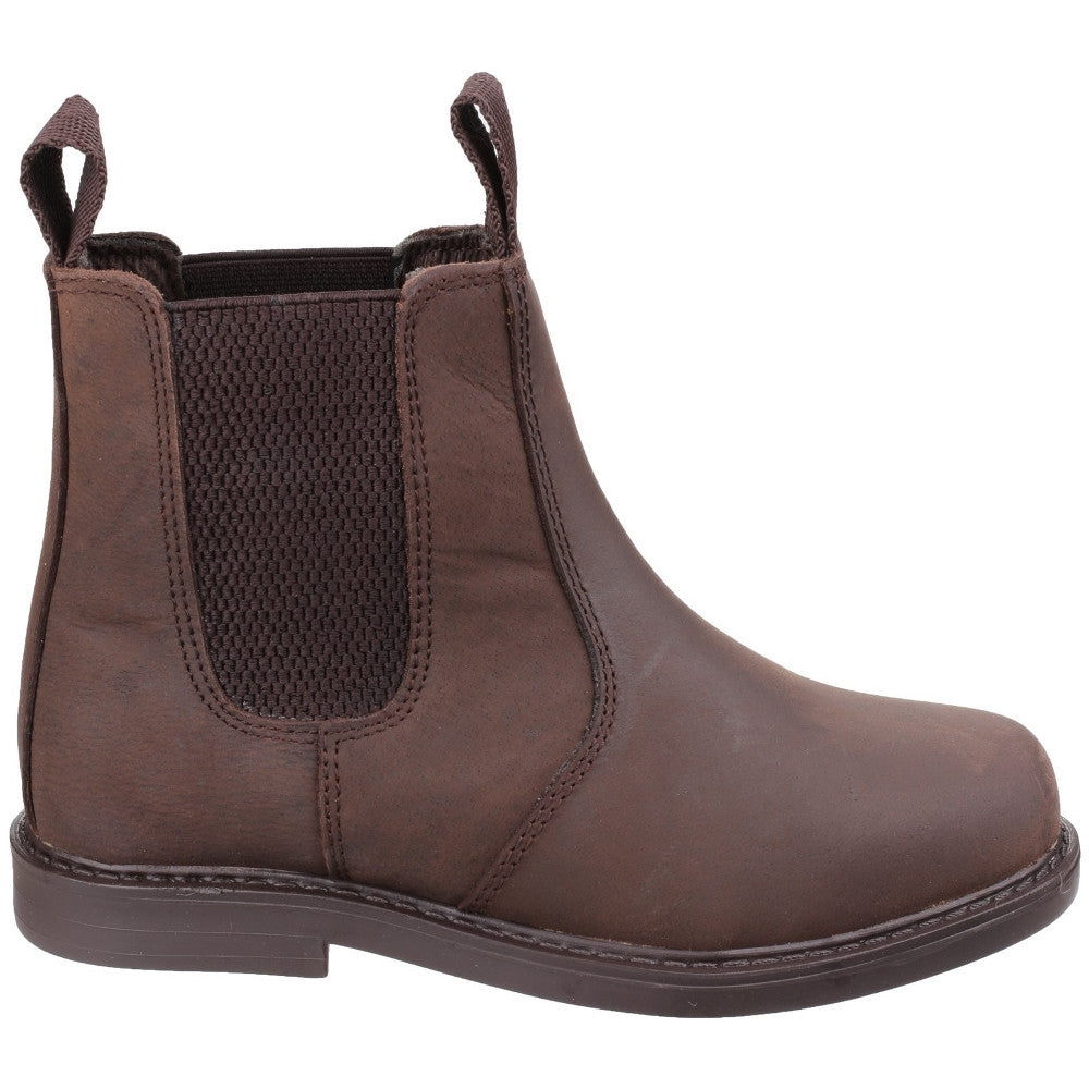 Amblers Safety Boys Camberwell Pull On Elasticated Dealer Boots