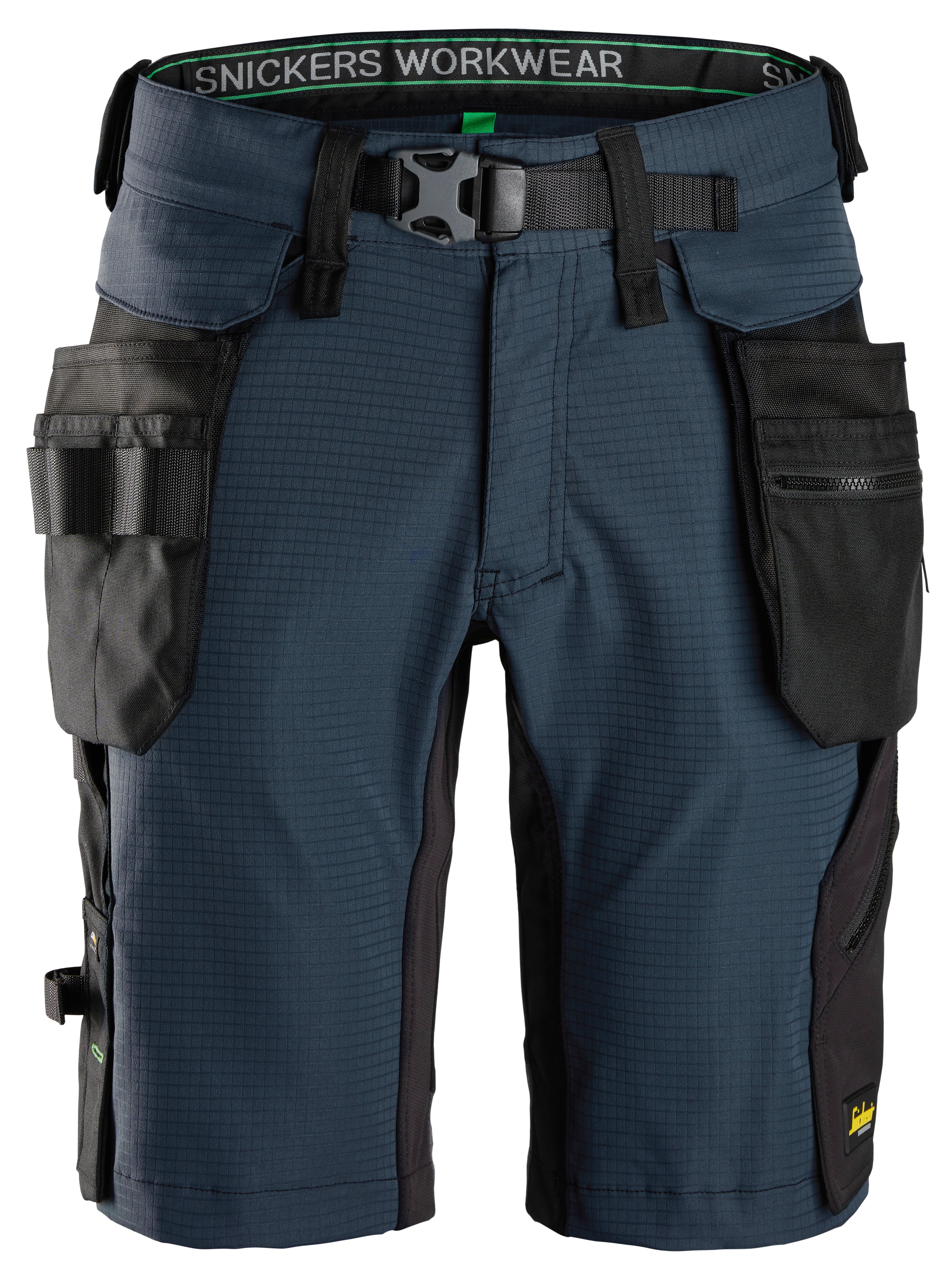 FlexiWork, Shorts Detachable Holster Pockets - Navy\Black - 9504