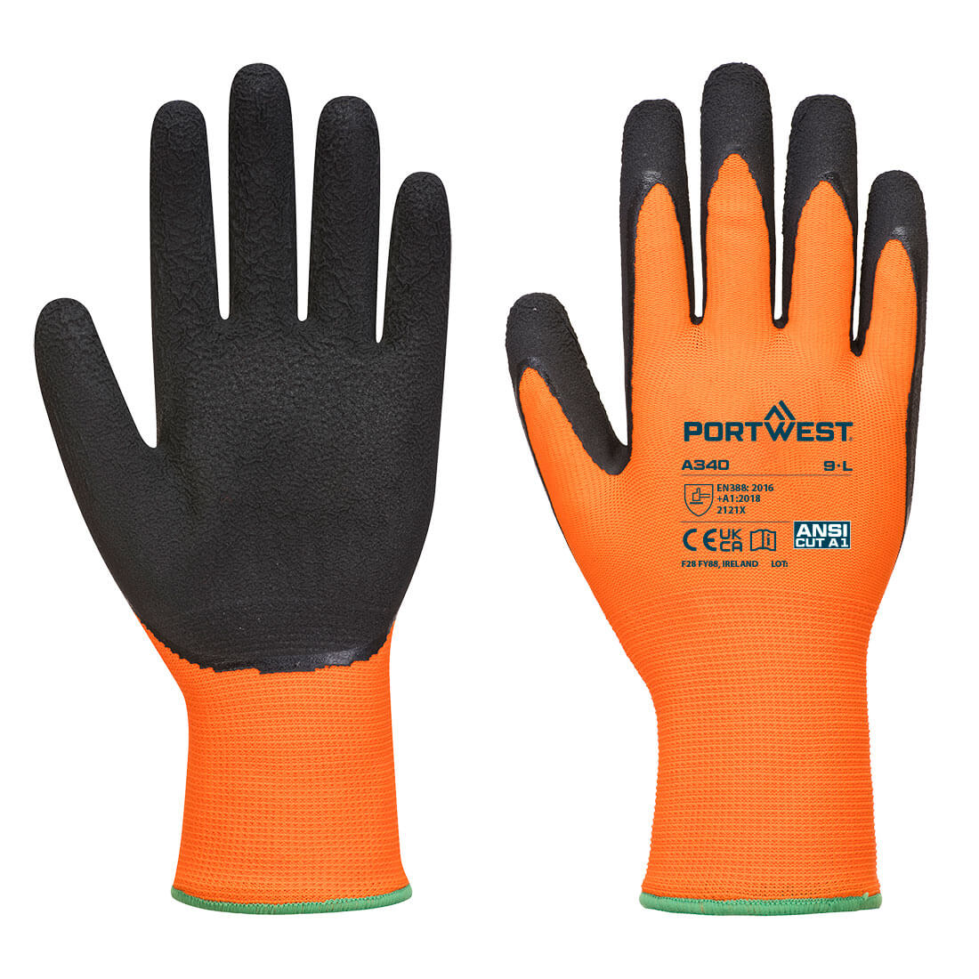 Hi-Vis Grip Glove - Latex A340
