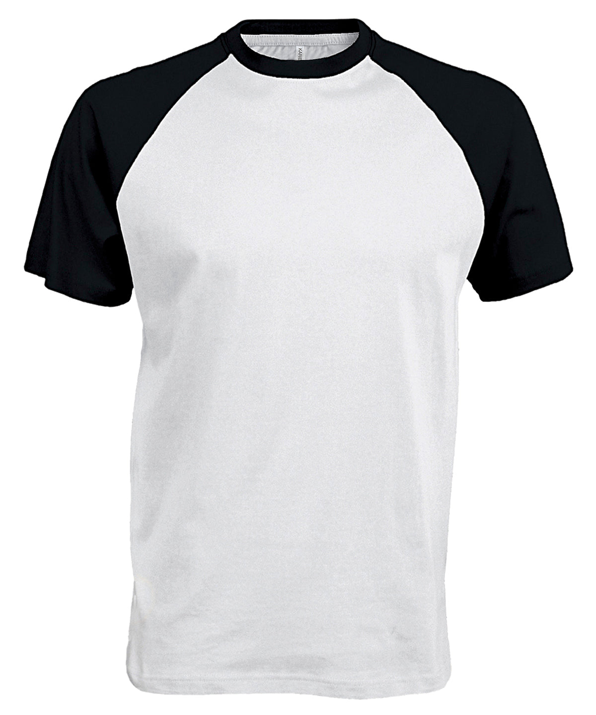 Baseball Short-sleeved two-tone T-shirt - White/Black