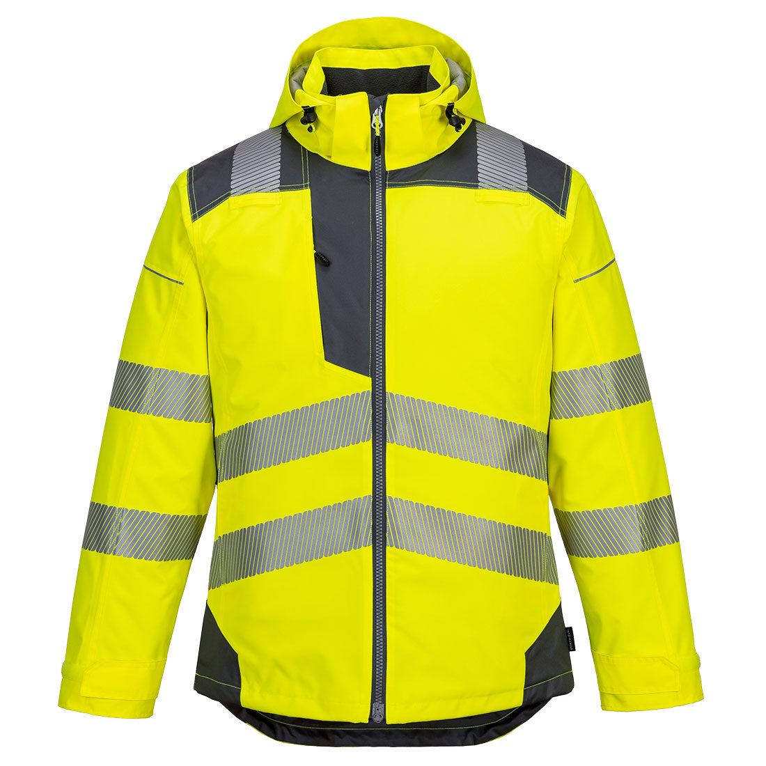 PW3 Hi-Vis Winter Jacket - Yellow/Grey