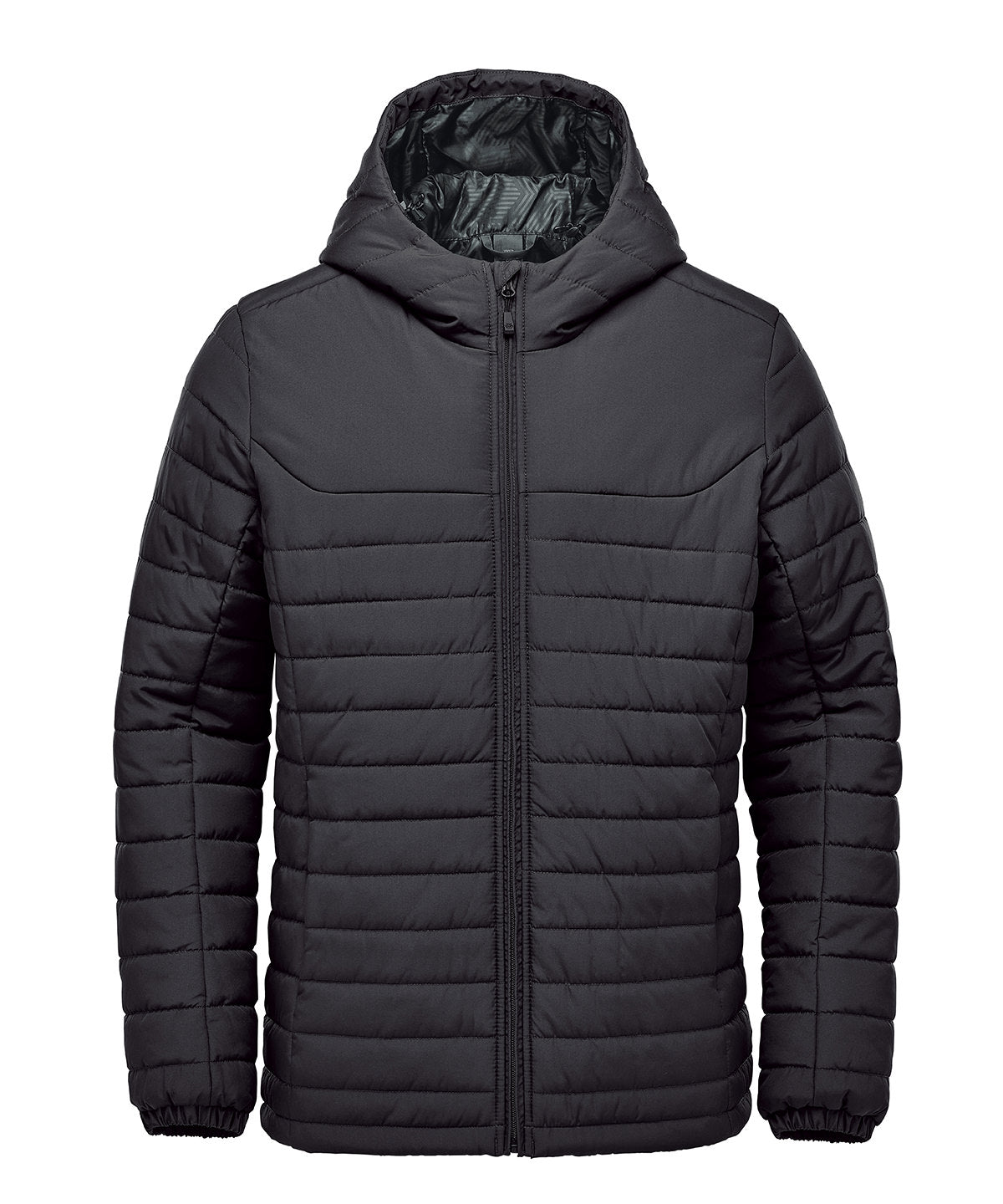 Nautilus Quilted Hooded Jacket - Black