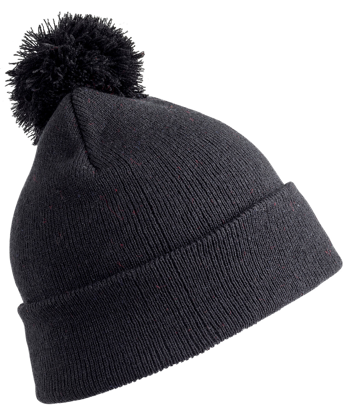 Junior Pom Pom Beanie - Black