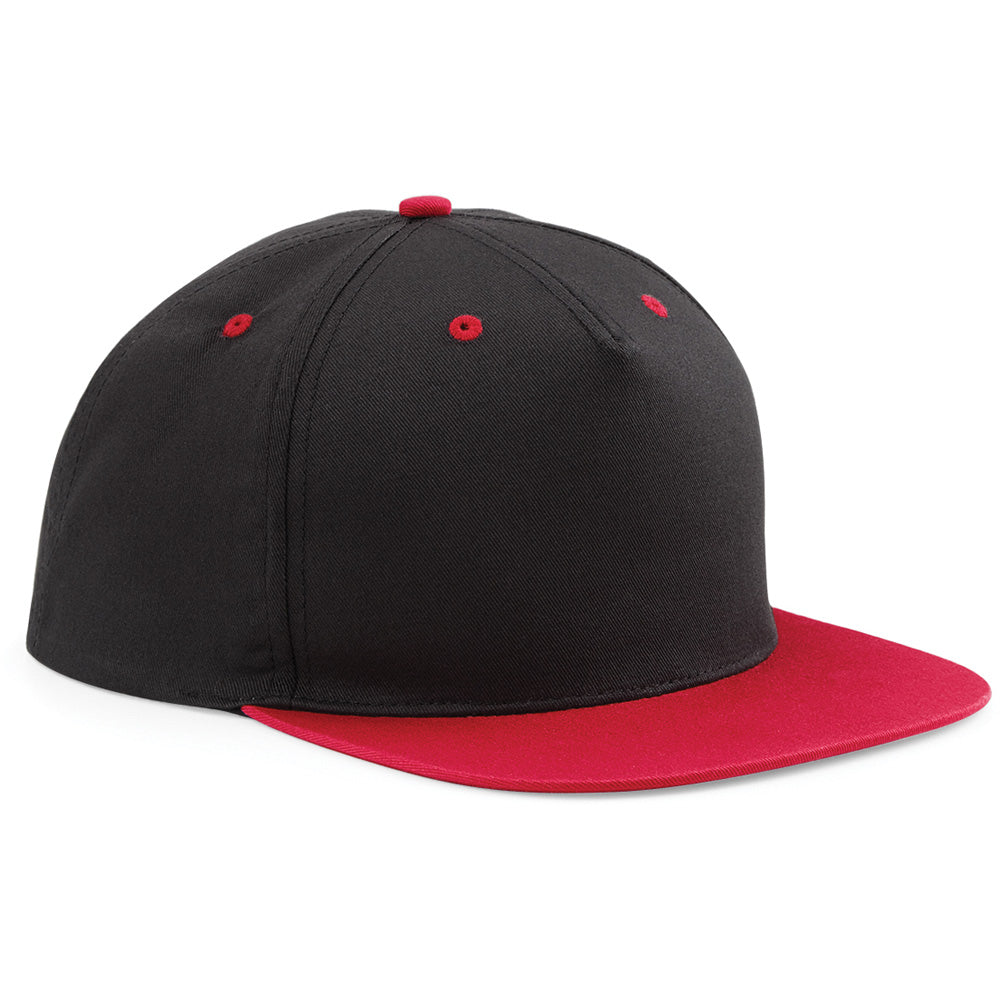 Beechfield Unisex 5 Panel Contrast Snapback Baseball Cap