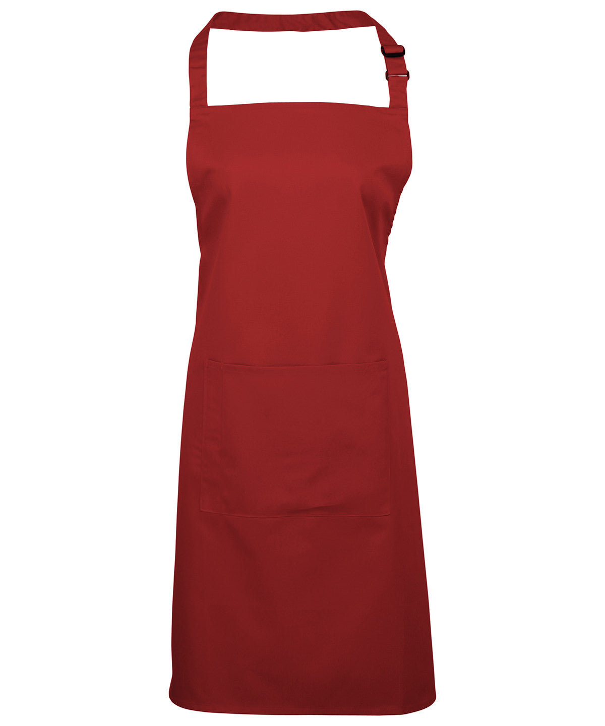 Colours Bib Apron with Pocket - Red