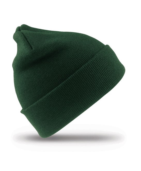 Woolly Ski Hat - Bottle Green
