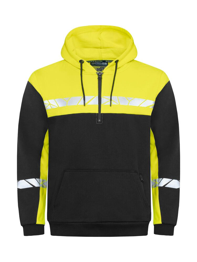 7104 HOODJACKET 1/2 ZIP
7104 HOODJACKET 1/2 ZIP 9910-VIZ - Black/Yellow