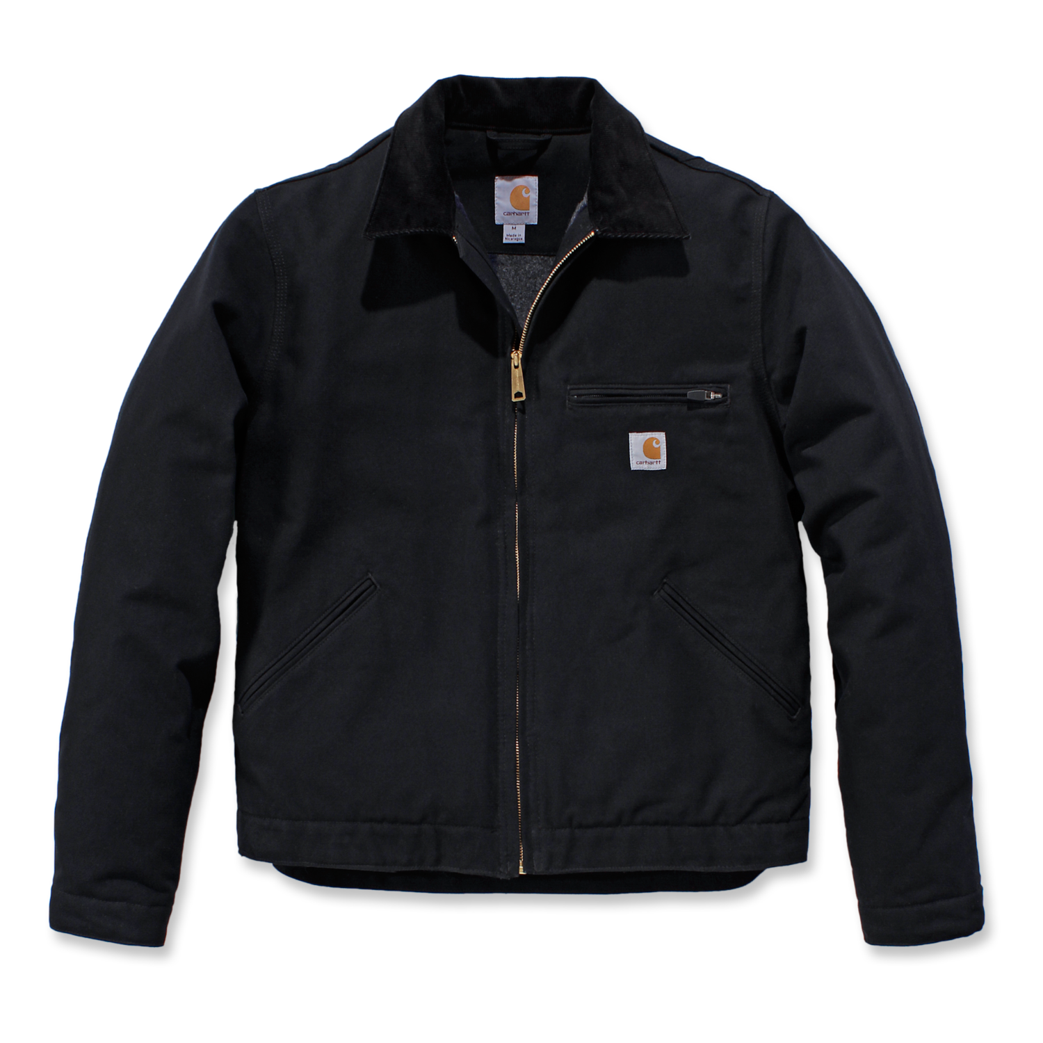 Relaxed Fit Duck Blanket Lined Detroit Jacket - Black