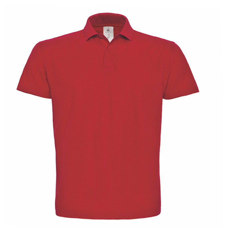 B&C Mens Short sleeved polo shirt with Rib Flat collar S,M,L,XL,XXL,3XL