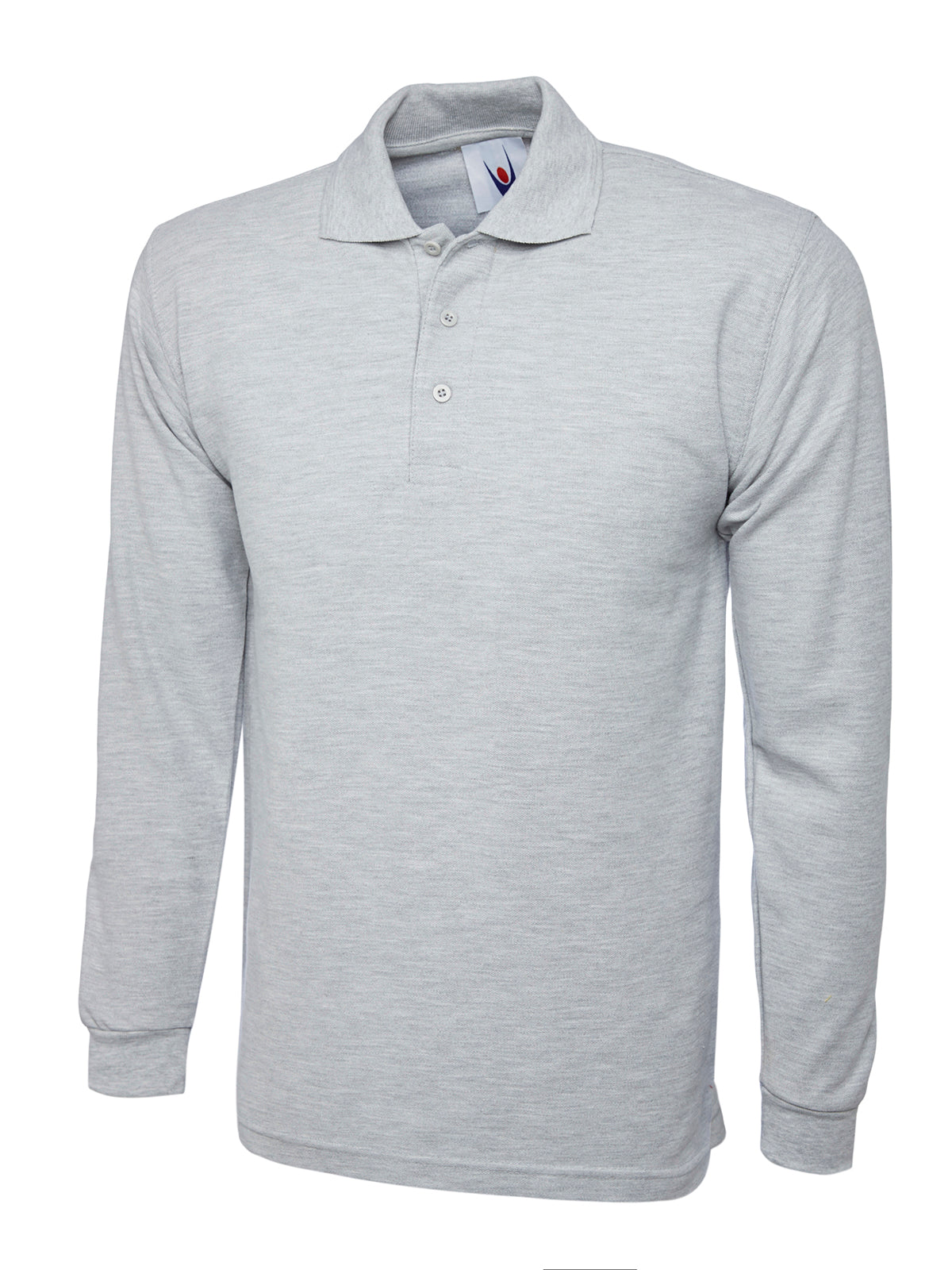 Longsleeve Poloshirt - Heather Grey