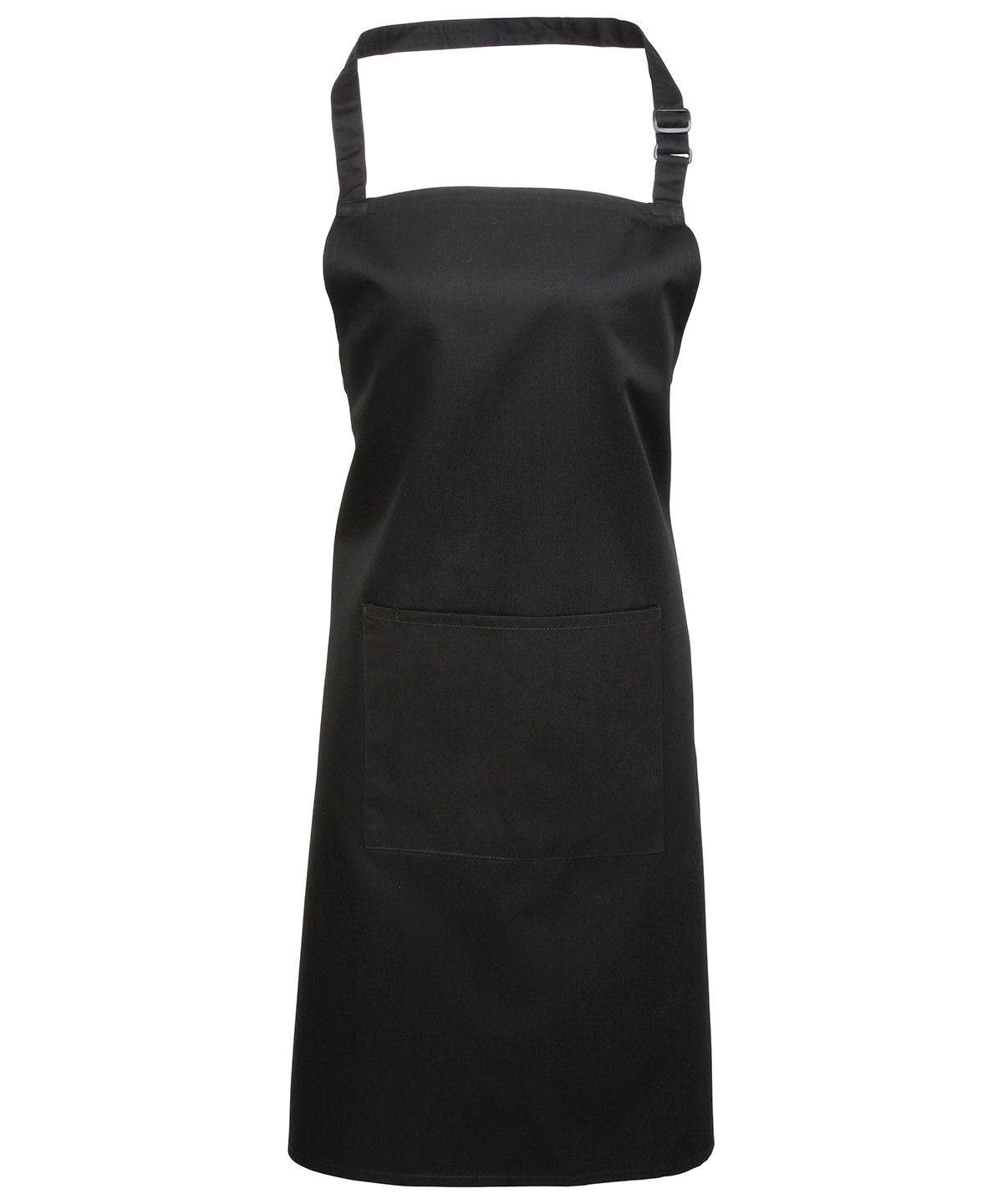 Colours Bib Apron with Pocket - Black