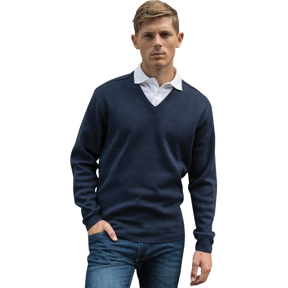 Brookes Mens Pro V Neck Workwear Sweater