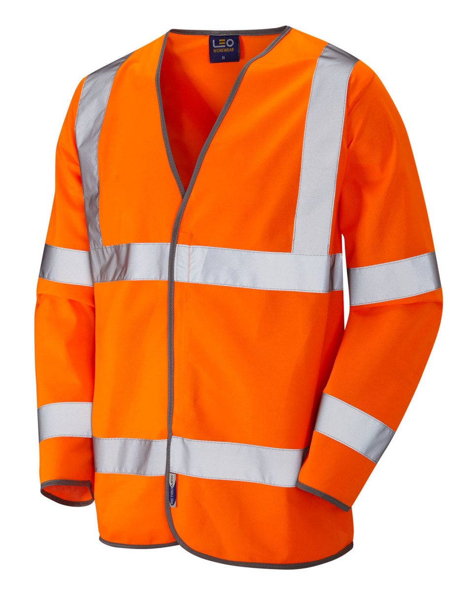SHIRWELL ISO 20471 Cl 3 Sleeved Waistcoat - HV Orange