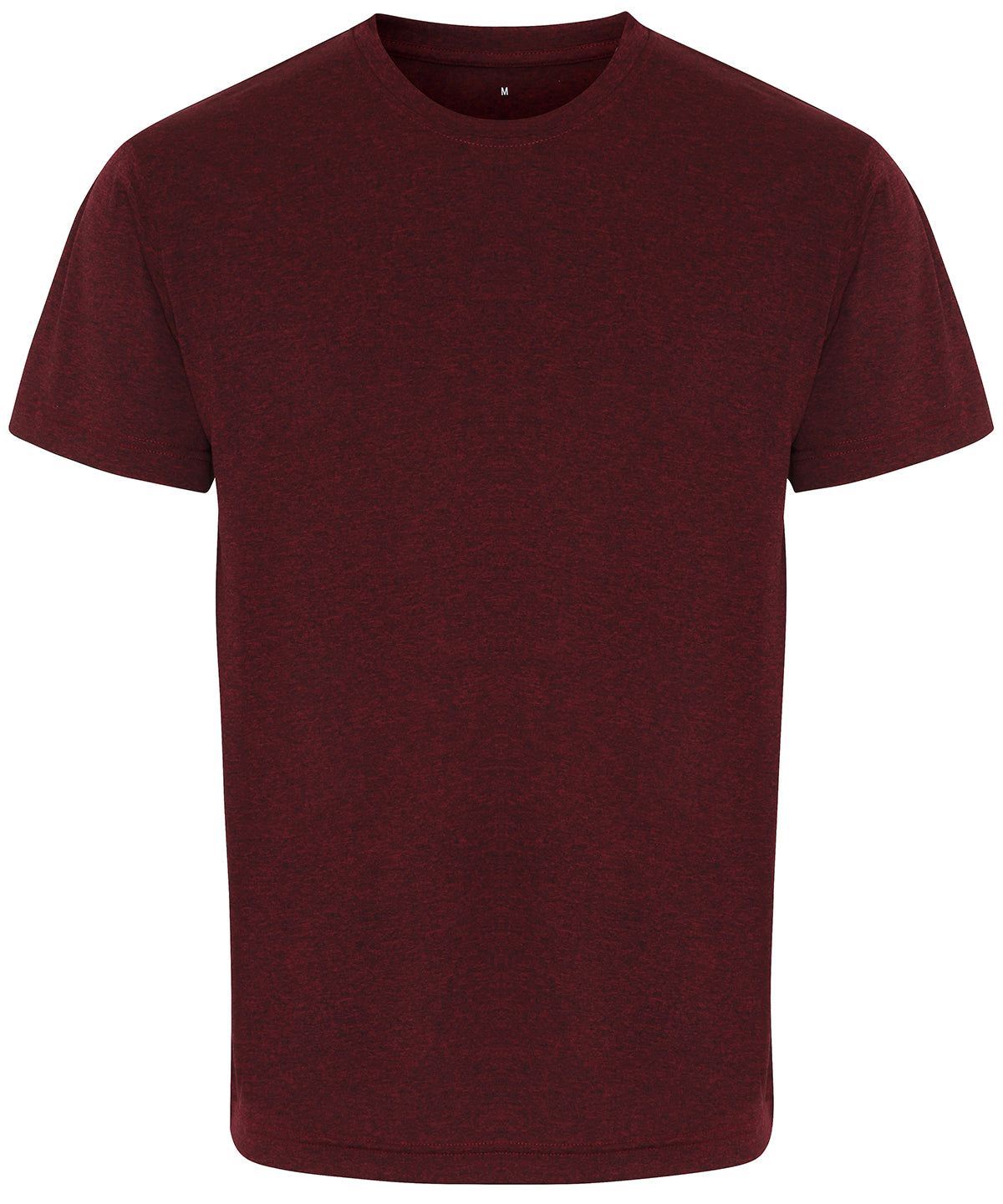 TriDri® performance t-shirt - Burgundy/ Black Melange