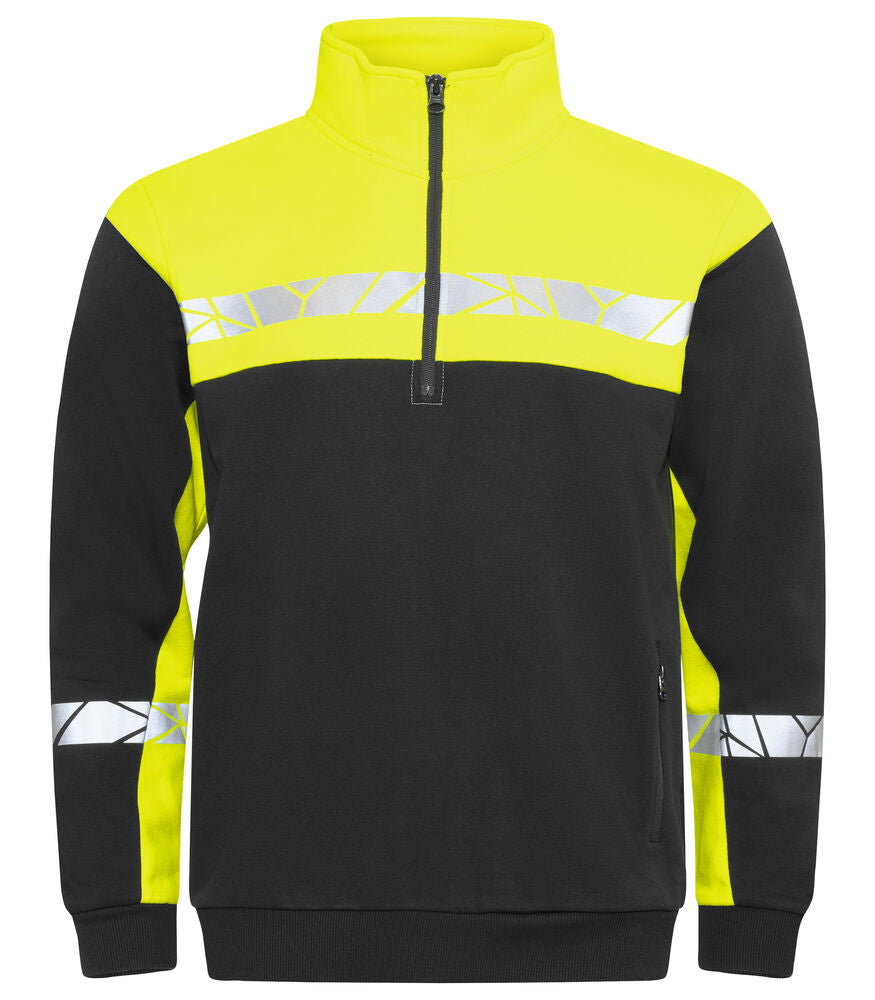 7102 SWEATSHIRT 1/2 ZIP
7102 SWEATSHIRT 1/2 ZIP 9910-VIZ - Black/Yellow