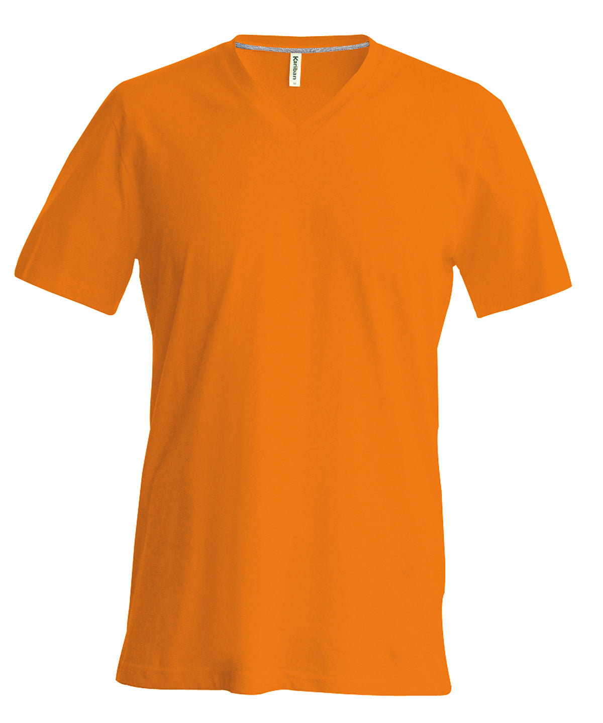 Men's short-sleeved V-neck T-shirt - Orange